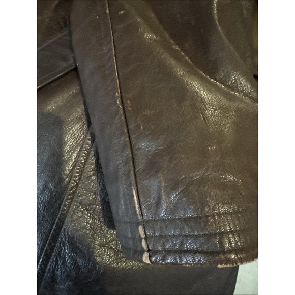 Vintage U.S. Navy M-69F Leather Flight Coat Gordon & Ferguson Shearling 40 - Picture 9 of 9